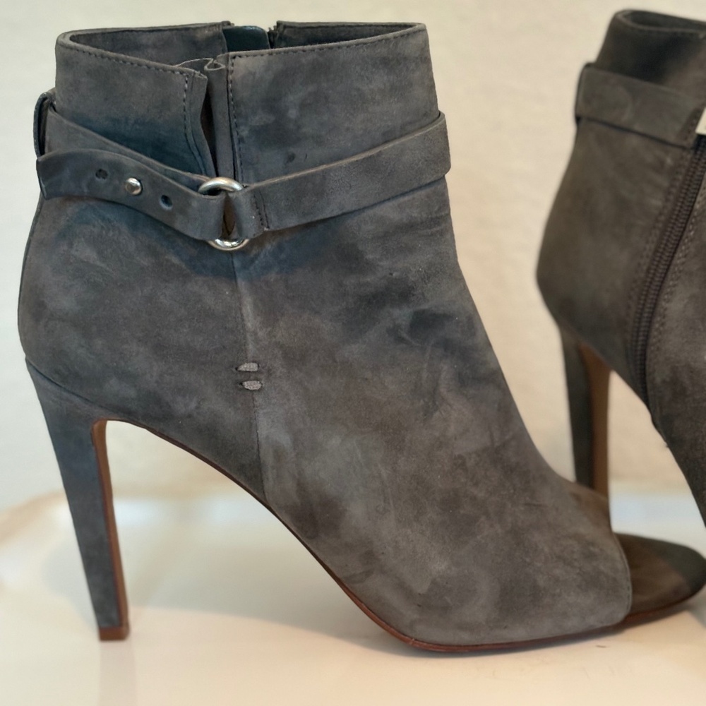 BCBGenerations Open Toe Suede Short Boot